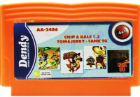 Сборник игр 4 в 1 AA-2486 CHIP and DALE 1+2+TOM and JERRY+TANK 90 (8 bit)
