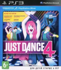   Just Dance 4  PlayStation Move (PS3) USED /  Sony Playstation 3