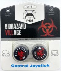 Накладки на стики для геймпада DualSense FPS Biohazard VII.I. Age (Red) Красный (2 шт) (PS5)
