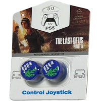 Накладки на стики для геймпада DualSense/DualShock 4 DH The Last of Us Part 2\D13 (2 шт) Синий (Blue) (PS5/PS4)