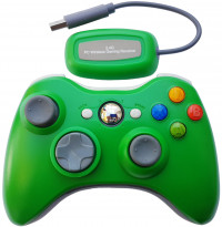 Геймпад беспроводной Xbox Wireless Controller Зелёный + ресивер для подключения к компьютеру (PC/Xbox 360/PS3)