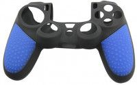 Защитный силиконовый чехол Controller Silicon Case (Non-Slip) для геймпада Sony Dualshock 4 Wireless Controller Черный/Синий (PS4)