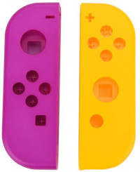 Силиконовый чехол на контроллеры Joy-Con (правый и левый) (Joy-Con Silicon Case) Розовый/Желтый (Switch)