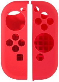 Силиконовый чехол на контроллеры Joy-Con (правый и левый) (Joy-Con Silicon Case) (Red) Красный (Switch) (OEM)