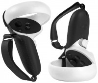 Силиконовый чехол для контроллеров Oculus Quest 2 Черный (Black)