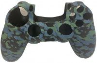 Защитный силиконовый чехол Controller Silicon Case для геймпада Sony Dualshock 4 Wireless Controller Camouflage Black/Blue/Green (Камуфляж Черный/Синий/Зеленый) (PS4)