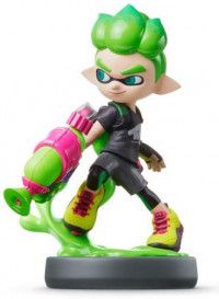 Amiibo: Интерактивная фигурка Инклинг-мальчик (Неоново Зеленый) (Inkling Boy Neon Green) (Splatoon Collection)