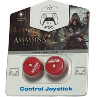 Накладки на стики для геймпада DualSense/DualShock 4 DH Assassins Creed\D07 (2 шт) Красный (Red) (PS5/PS4)