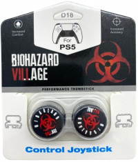      DualSense/DualShock 4 DH Resident Evil Biohazard Village\D18 (2 ) / (Black/Red) (PS5/PS4)