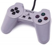 Геймпад проводной Sony DualShock (Белый) Оригинал (PS One) (OEM)