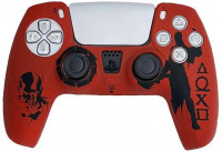 Защитный силиконовый чехол Silicone Case for Controller Playstation DualSense God of War Ragnarok (Red) Красный (PS5)