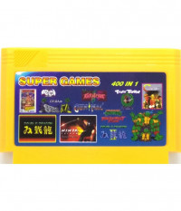 Сборник игр 400 в 1 (A-400) Contra1,2,3,7+Tiny Toon 1.2.3+Ninja Gaiden 1.2,3+Double Dragon 1.2,3,4+Kage (8 bit)