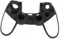Защитный силиконовый чехол Controller Silicon Case (Non-Slip) для геймпада Sony Dualshock 4 Wireless Controller Черный/Белый (PS4)