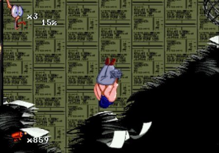 Червяк Джим 2 (Earthworm Jim 2) Русская Версия (16 bit) 