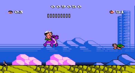 Сборник игр 4 в 1 YH 8021 ADVENTURE`ISLANG2/SNOW BROS/DANGEROUS DRIVING/ADVENTURE`ISLANG3 (8 bit) для Денди 