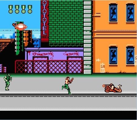 Сборник игр 4 в 1 (YH 8042) (CONTRA7+FIGHTER 2010+SNOW BROS+BASEBALL STREET) (8 bit) для Денди 