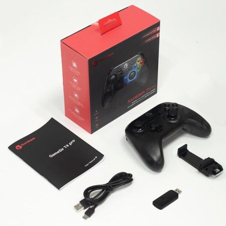 Геймпад беспроводной GameSir T4 Pro Черный-Прозрачный (Switch/PC/Android/IOS)