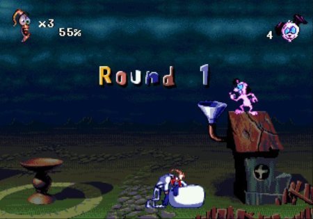 Червяк Джим 2 (Earthworm Jim 2) Русская Версия (16 bit) 