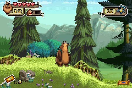 Сборник игр 2 в 1 Open Season + Over The Hedge: Hammy Goes Nuts Русская Версия (GBA) для Game boy