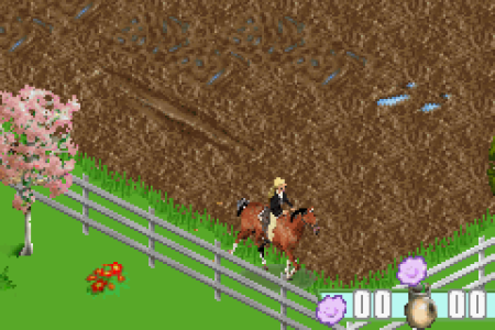 Приключение Барби лошадей: Голубая лента (Barbie Horse Adventures: Blue Ribbon Race) Русская Версия (GBA) для Game boy