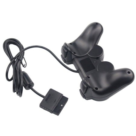 Геймпад проводной DualShock 2 (Black) Черный (PS1/PS2) для Sony PS2