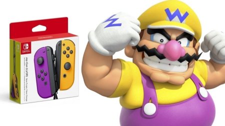 Набор из 2-х контроллеров Joy-Con Неоновый фиолетовый/Неоновый оранжевый Оригинал (Switch)