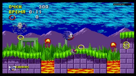 Соник Ежик (Sonic The Hedgehog) Русская Версия (16 bit) 