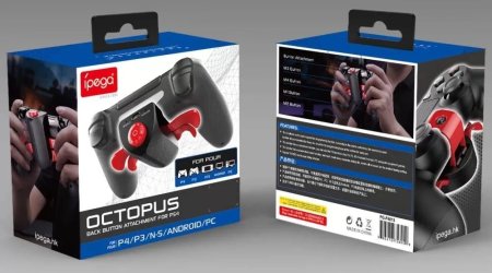 Модуль для подключения геймпада DualShock 4 к приставкам и ПК + дополнительные кнопки iPega (PG-P4013) (PS3/PS4/PC/Switch/Android/IOS) 