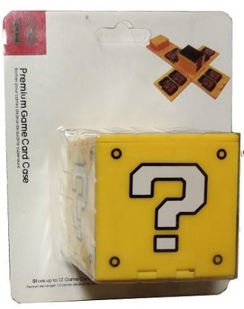 Кейс для хранения картриджей Super Mario Question Block (NSW-038Uкуб) Желтый (Switch)