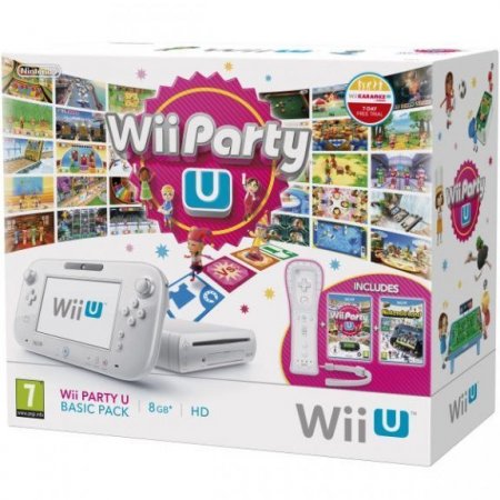  Nintendo Wii U 8 GB Basic Pack White + Wii Party U + Nintendo Land+ Wii Remote Plus (Wii U) Nintendo Wii U