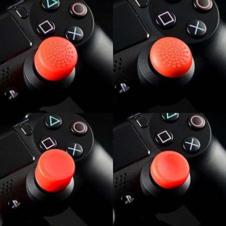  Накладки на стики для геймпада низкие (Black) Черные (8 шт) (PS3/PS4/Xbox 360/Xbox One) 