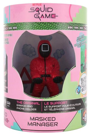  Фигурка подставка для геймпада/телефона Cable Guys Holdems Mini: Менеджер в маске (Masked Manager) НЕТФЛИКС Игра в Кальмара (NETFLIX Squid Game) (896835) 10 см 