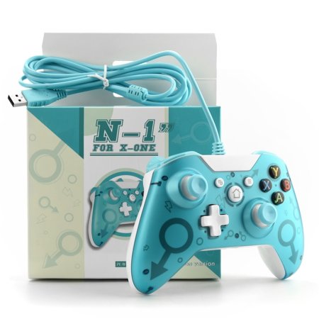 Геймпад проводной N-1 Wired Controller (Turquoise) (Бирюзовый) (Xbox One/Series X/S/PC) 