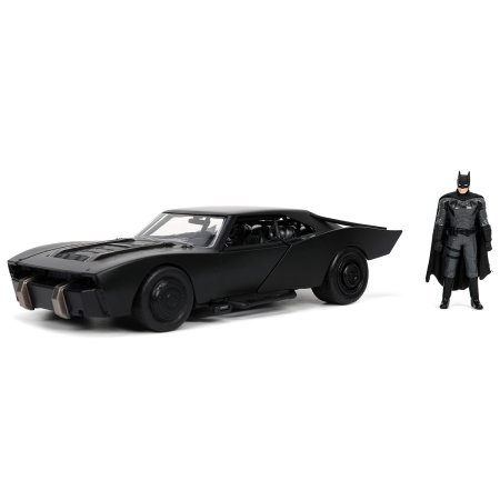 Машинка и Фигурка Jada Toys: Бэтмобиль и Бэтмен (Batmobile W/Batman) 2021 Бэтмен (2021 Batman) (32731) 4 см Персонажи игр