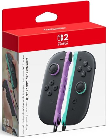 Набор из 2-х контроллеров Joy-Con 2 Светло-Фиолетовый/Светло-Зеленый (Light Purple/Light Green) Оригинал (Switch 2) JPN