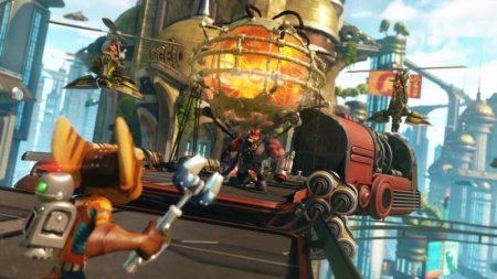 Игра Ratchet and Clank Русская Версия (PS4) USED Б/У Playstation 4