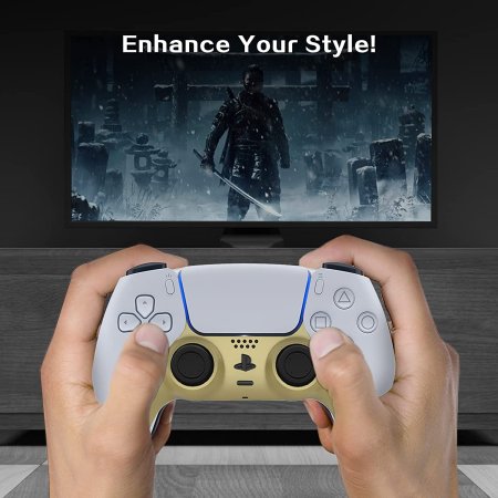 Декоративная панель для геймпада Playstation DualSense (GAM-P5001) Золотой (Gold) (PS5)