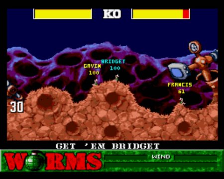 Worms (Червячки) Русская Версия (16 bit) 