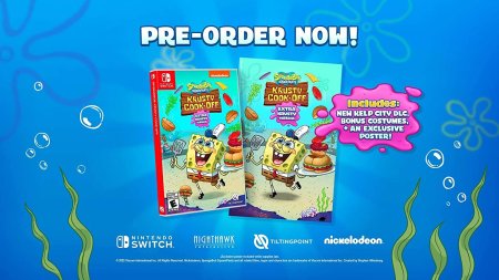 игра SpongeBob SquarePants: Krusty Cook-Off Extra Krusty Edition (Губка Боб Квадратные Штаны: Кулинарный Поединок ) Русская Версия (Switch) для Nintendo Switch