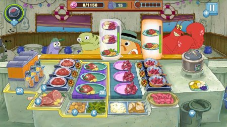 игра SpongeBob SquarePants: Krusty Cook-Off Extra Krusty Edition (Губка Боб Квадратные Штаны: Кулинарный Поединок ) Русская Версия (Switch) для Nintendo Switch