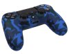  Защитный силиконовый чехол Controller Silicon Case (Non-Slip) для геймпада Sony Dualshock 4 Wireless Controller Камуфляж Черный/Синий (PS4) 
