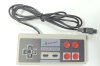 Геймпад проводной 8 bit NES Controller узкий разъем 9 Pin (Прямоугольный) (Серый/Черный) для 8 bit, Денди (Dendy)