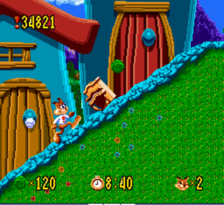 Сборник игр 10 в 1 AA-10005 BUBSY 1,2 /DONALD /MR. NUTZ + Русская Версия (16 bit) 