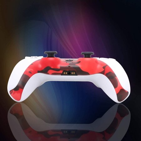 Декоративная панель для геймпада Playstation DualSense (GAM-P5001) Красный Камуфляж (Red Camuflage) (PS5)