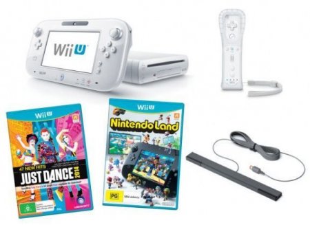   Nintendo Wii U 8 GB Basic Pack White + Just Dance 2014 + Nintendo Land+ Wii Remote Plus (Wii U) Nintendo Wii U