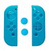 Силиконовый чехол для Joy-Con + накладки на стики для контроллеров Joy-Con Grip Protection Kit Бирюзовый GameWill (IX-SW011) (Switch)