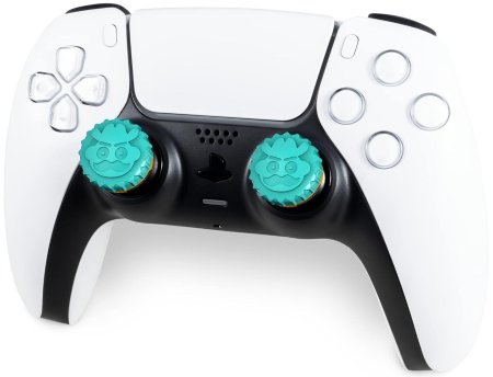 Накладки на стики для геймпада KontrolFreek Saints Row |55 (2 шт) Голубой/Желтый (PS4/PS5)