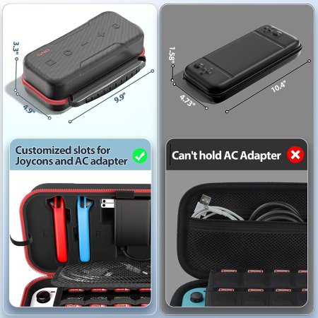 Чехол-сумка Carry Case Oivo (IV-SW188) Red (Красный) (Switch/Switch OLED)