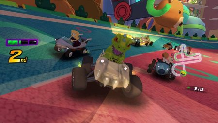 игра Nickelodeon Kart Racers Bundle (Код на загрузку) + Руль (Switch) для Nintendo Switch