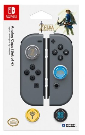 Накладки на стики для контроллеров Joy-Con Zelda (4 шт) HORI (NSW-092U) (Switch)